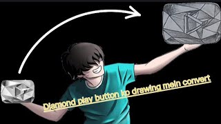 Diamond play button ko drawing Mein convert