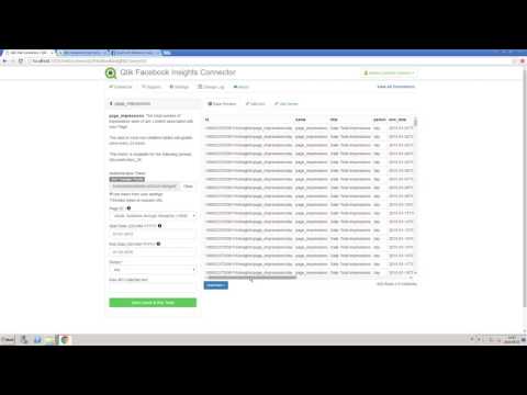 Qlik Facebook Insights Connector - Qlik Web Connector