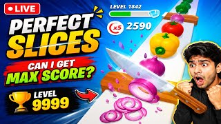 🔴 PERFECT SLICES LIVE 🔪 | Road to Level 5000 | Satisfying Gameplay | No Commentary screenshot 2