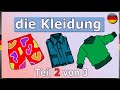 Clothes in German – (with subtitles) It's easy to learn!🎥 Part 2 of 3