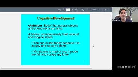 Developmental Psychology Chapter 9 (2-6: Cognitive Development)