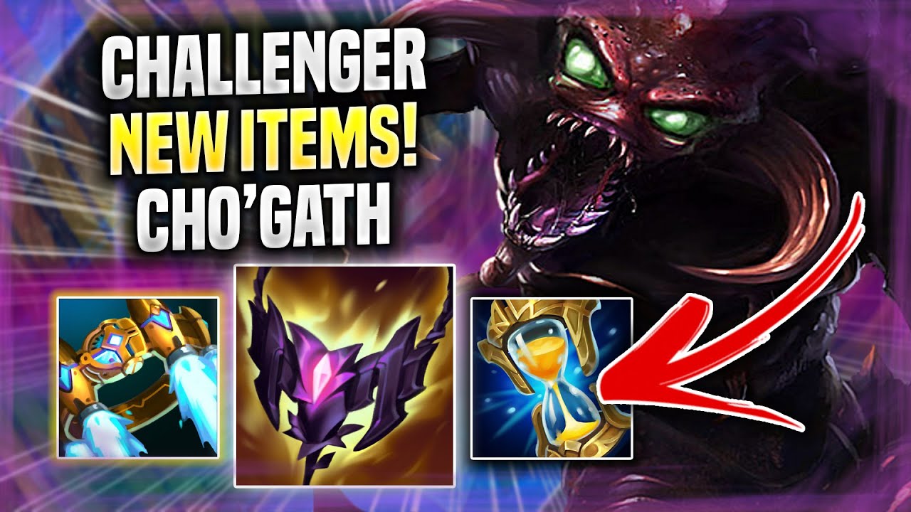 KOREAN CHALLENGER PICKS CHO'GATH WITH NEW ITEMS! Korean Challenger