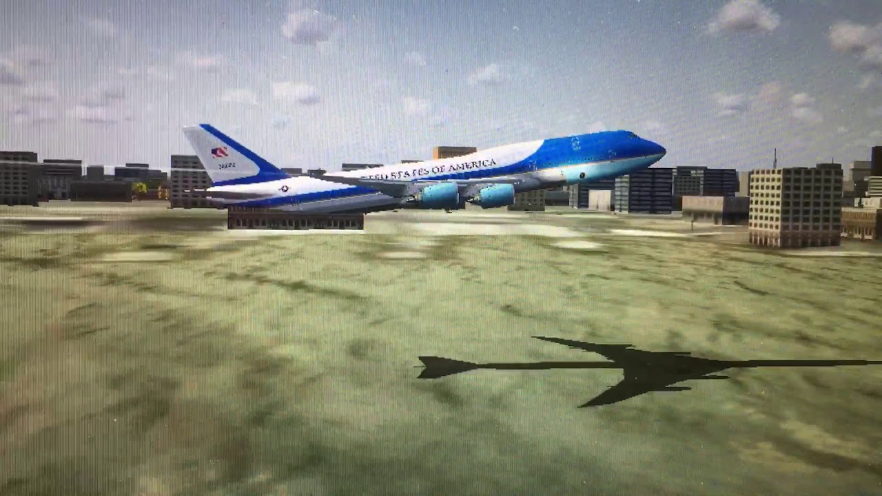 Air Force one water landing under bridge FSX