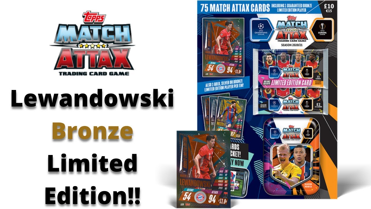 Robert Lewandowski Bronze Limited Edition! Topps Match Attax 2020