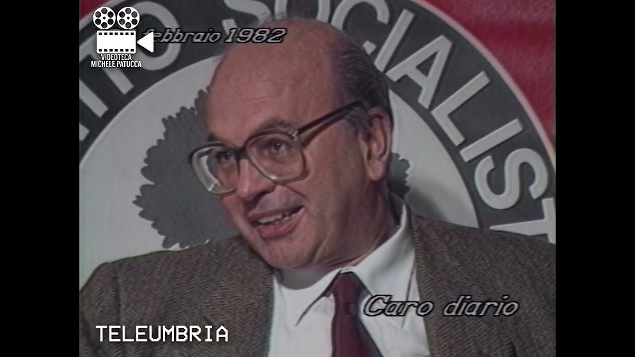 Bettino Craxi PSI intervistato da Mario Pistellini | Teleumbria (1982)