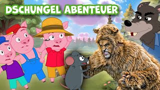 DSCHUNGEL ABENTEUER : Der Löwe und Die Maus  | Märchen für Kinder | Gute Nacht Geschichte