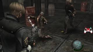 RE4 5-4 Key Card Area no damage strat (4x in a row)