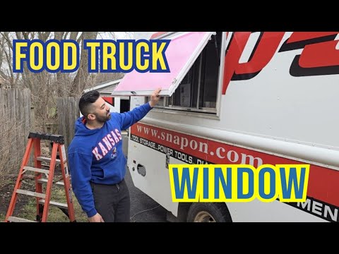 Food Truck Window Install DIY Project 9 foodtruck video