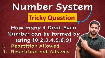 Number System Tricky Question | How many numbers can be formed when Repetition not Allowed SSC CGL