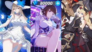 [HI3] Sushang SS2 pulls + New skins ~ 80k crystals