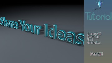 Cinema 4D  - Bouncing Text  Animation Tutorial