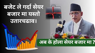 बजेट ले गर्दा सेयर बजार मा यस्तो उतारचढाव || Share Market after budget comes in nepal