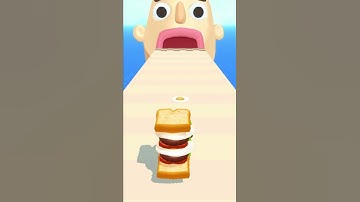 Sandwich Runner Android iOS Gameplay Walkthrough All levels NEW UPDATE MAX LEVEL #shorts