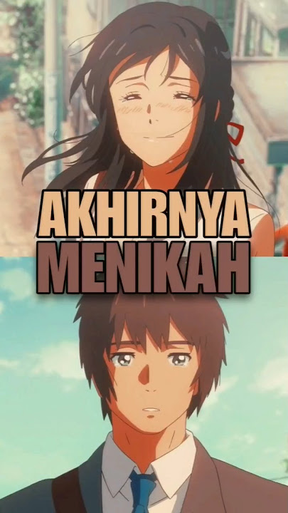 akhirnya taki dan mitsuha resmi menikah #kiminonawa #makotoshinkai #anime #romance