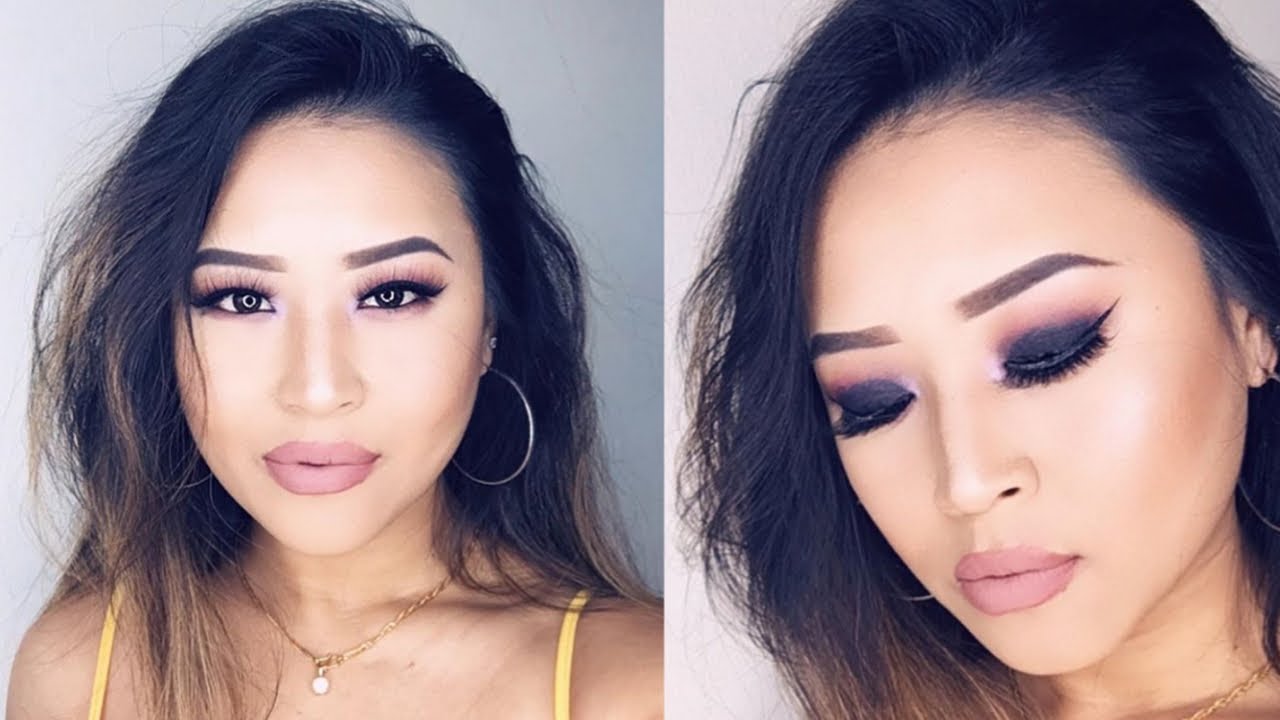 How To Make Smokey Eye Makeup Tutorial Asian Eyes Youtube