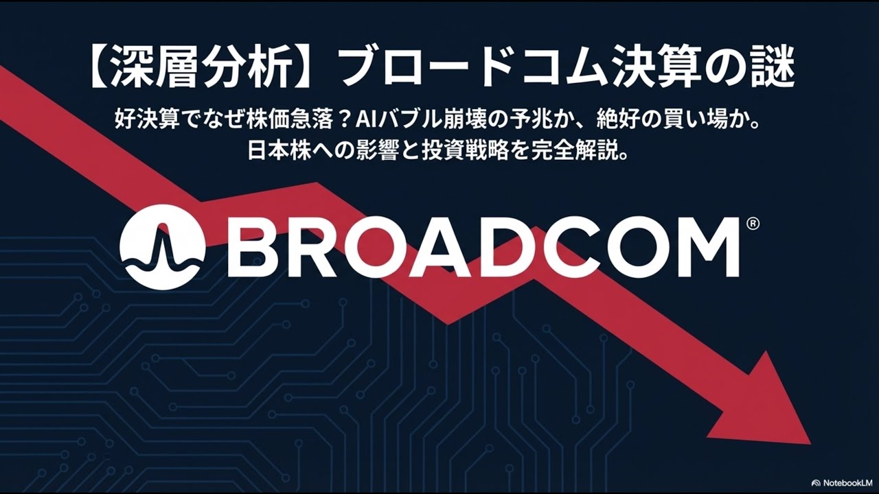 米国 ブロードコム決算速報】よくある・・・好決算でも急落、半導体市場への影響を考察｜Desk Research Design