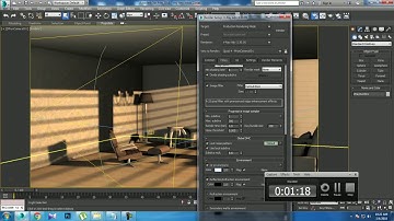Tutorial on Modeling, texturing and lighting an interior in 3dsmax using Vray( Part 8)