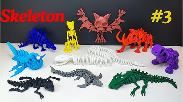 Top 8 Best Skeleton to 3D Print_S3 | 3D printing Articulated Animal Toys