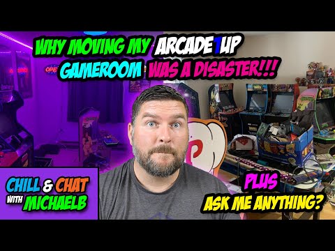 Why Moving My Arcade1Up Game Room Was a Disaster! | MichaelBtheGameGenie from MichaelBtheGameGenie