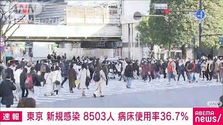 【速報】東京　新規感染8503人　重症12人　病床使用率36.7％(2022年1月24日)