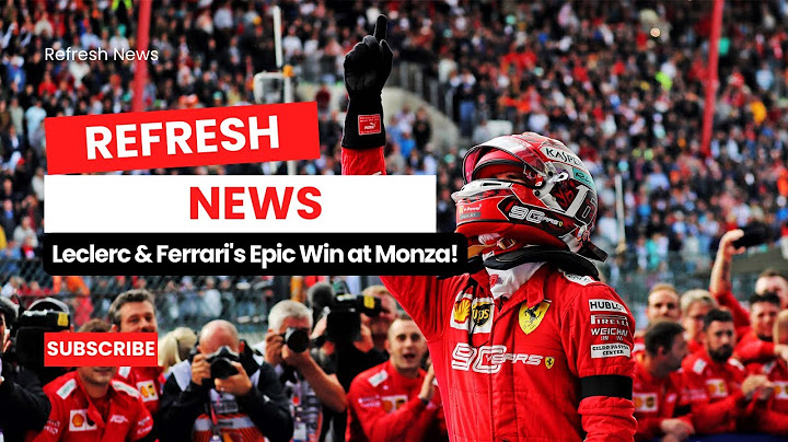 Leclerc & Ferrari's Epic Win at Monza!