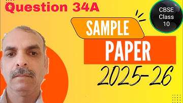 2025-26 CBSE 10 Sample paper Q 34A: From a right circular cone whose height is 6cm and radius of bas