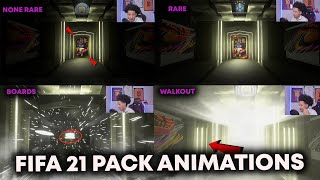 FIFA 21 PACK ANIMATIONS EXPLAINED!(NON-RARE,RARE,BOARDS,WALKOUT)