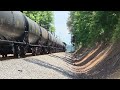 Southbound mixed freight knocks down the green at CP Long 