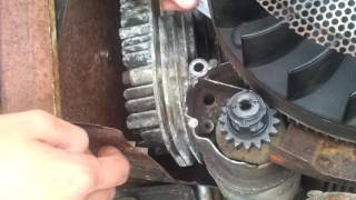 How to take a briggs 18hp opposed twin starter apart and clean