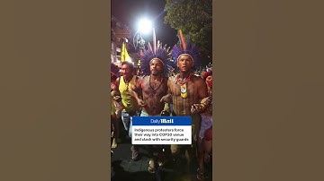 Indigenous protesters barge into COP30 climate summit