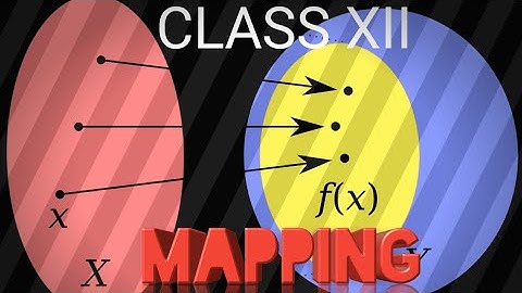 CLASS XII MATH1(Mapping) part -1, solution of Surendranath Dey