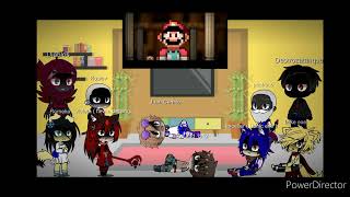 YouTube y villanos reacción Devil Mario vs Sonic exe especial de Halloween 🎃🎃