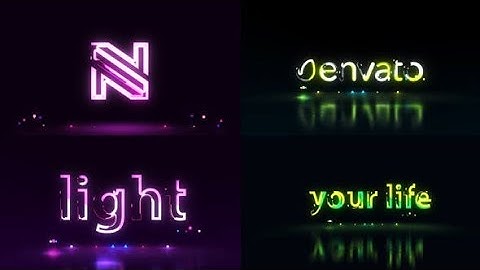 After Effects Template: Neon Logo | Titles