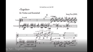 Isang Yun Together Violin & Double B