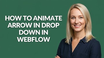 How to Animate Arrow In Drop Down In Webflow - Julia