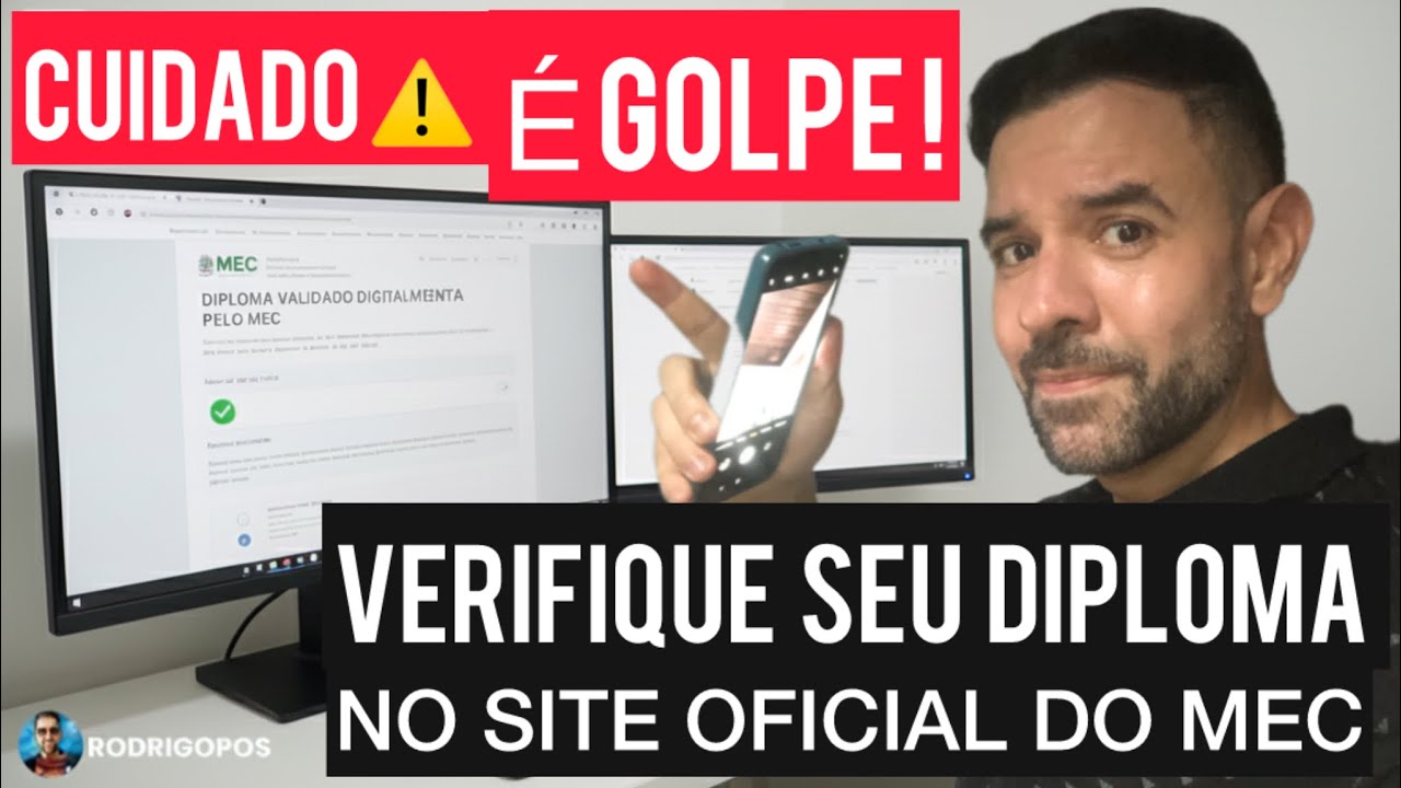 Não caia nesse golpe! Aprenda a verificar a CONFORMIDADE DO DIPLOMA DIGITAL NO SITE OFICIAL DO MEC !