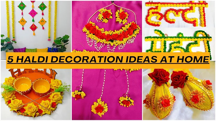 5 Haldi Decoration Ideas at Home How to decorate home for haldi Ceremony | Wedding Decoration Ideas