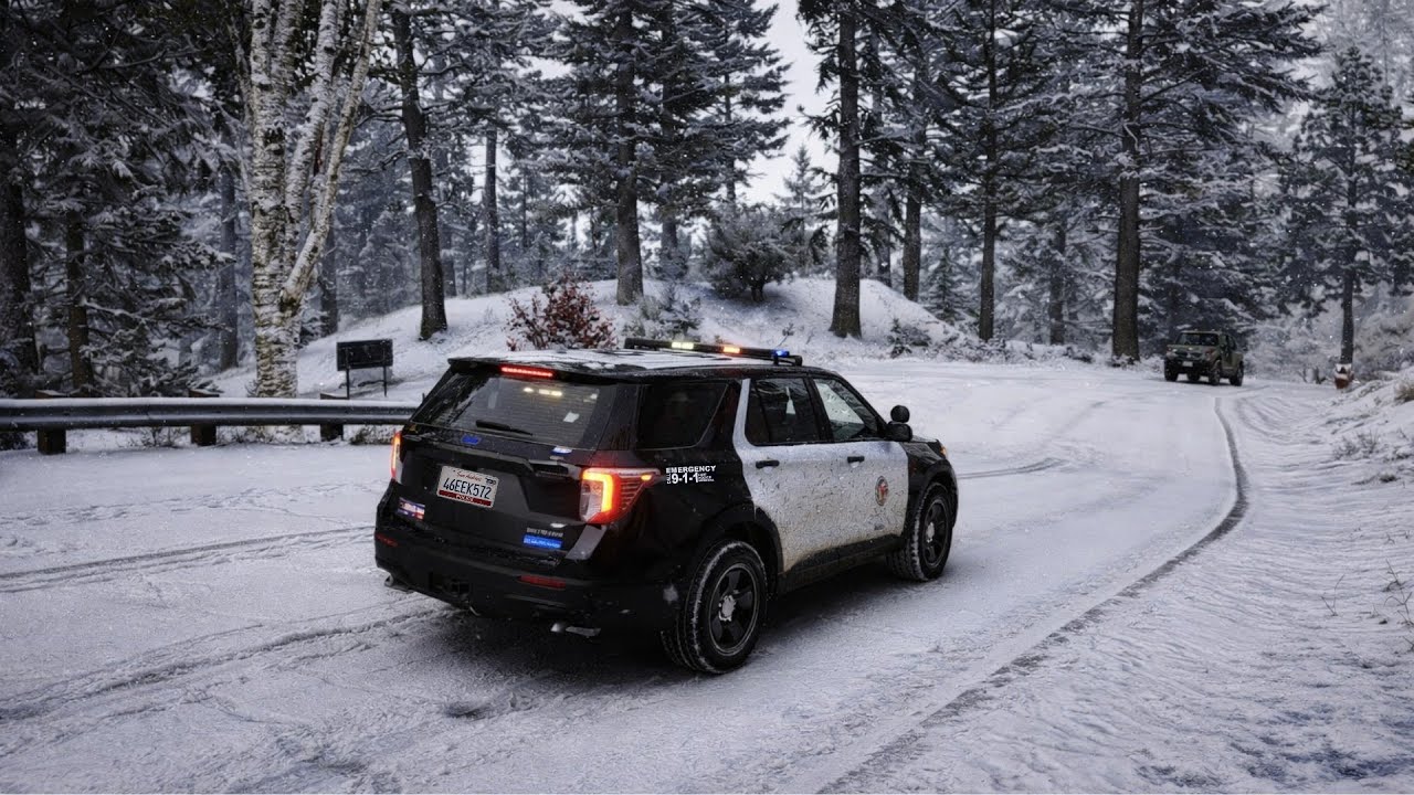 GTA V LSPDFR | Winter Patrol: NEW Reshade Test? | Next-Gen Graphics 4K