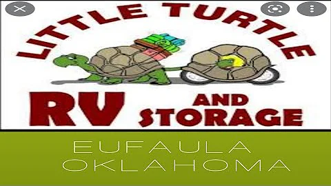 LITTLE TURTLE RV PARK IN EUFAULA OKLAHOMA.
