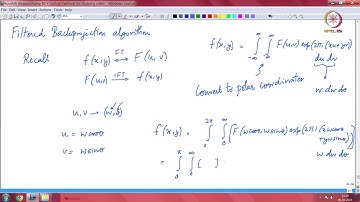 Lec 42 The inverse problem: From Radon transform to 2D cross-section