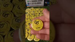 Botton / broche / pin 3cm com alfinete personalizado por nós da gráfica Objetivo Brindes Itu Botton / broche / pin 3cm com alfinete personalizado por nós da gráfica Objetivo Brindes Itu