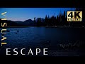 Peaceful Lake At Night - Beautiful Relaxation Sounds and 4K Video