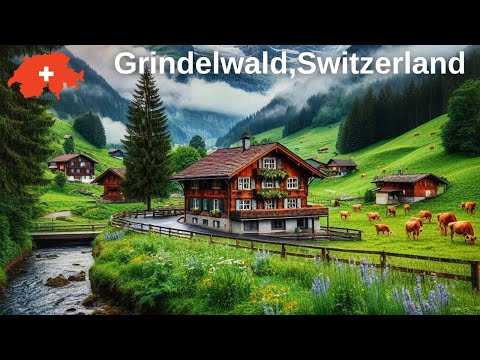 Schweiz | fairytale village | Regenspaziergang 4K