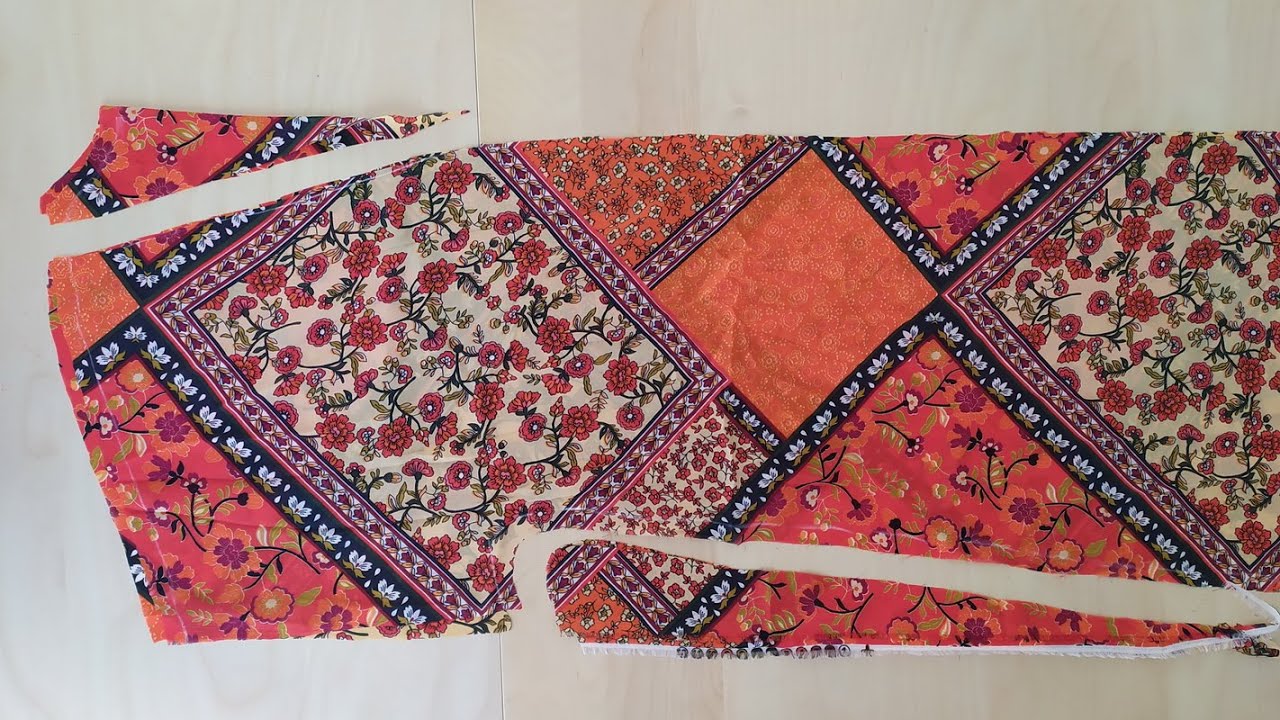 PRATİK KESİM, KOLAY DİKİM YAZLIK KİMONO 👘 DIY, CUTTING AND SEWING KIMONO 🧵 EASY KIMONO, NO PATTERN