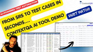 From SRS Requirement DOC to Test Cases in Seconds — #ContextQA AI Tool Demo | AI Test Generator
