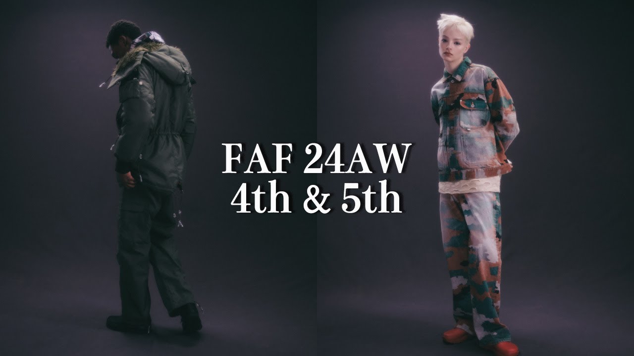 FAF 24AW 4th&5th 迷彩柄のデニムジャケット＆パンツ！ブランドが得意