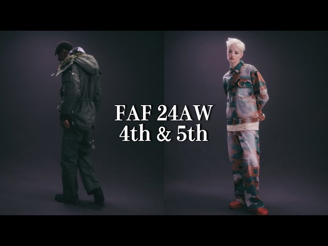 FAF 24AW 4th&5th 迷彩柄のデニムジャケット＆パンツ！ブランドが得意