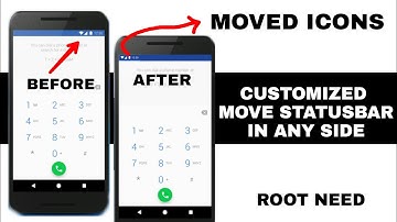 High Customize Move Statusbar Battery Network icons in Any Android || Root Need