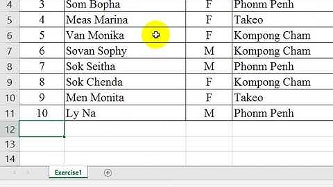 របៀបដាក់PasswordទៅលើSheet ក្នុង Excel