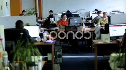 People Working At Computers In The Workplace | Stock Footage Video